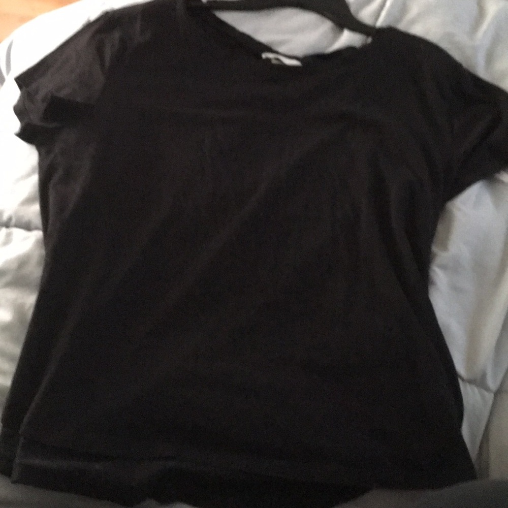 Plain black tee